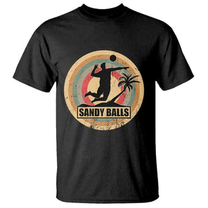 Beach Voleyball T Shirt Sandy Balls Team Player Voleyball Coach TS11 Black Print Your Wear