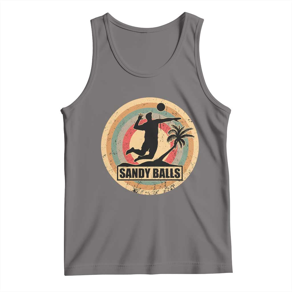 Beach Volleyball Tank Top Sandy Balls Team Player Volleyball Coach TS11 Deep Heather Print Your Wear