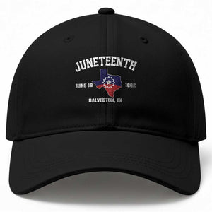 Juneteenth Galveston Texas Baseball Cap Juneteenth Flag African American History TS11 Print Your Wear