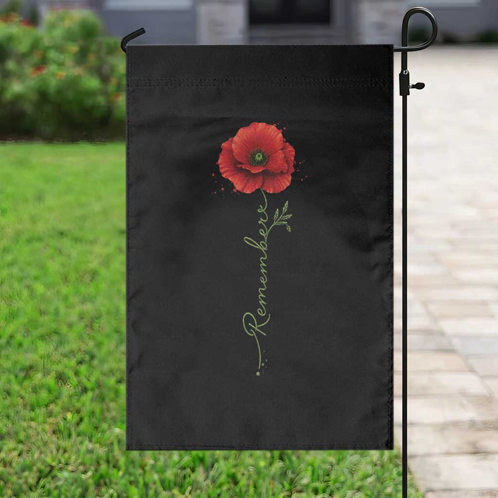 Remember Memorial Day Red Poppy Veteran Military Army Garden Flag TS11 Print Your Wear