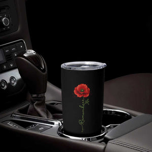 Remember Memorial Day Red Poppy Veteran Military Army Tumbler Cup TS11 Print Your Wear