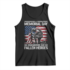 Memorial Day Tank Top Remembering Our Fallen Heroes Veteran Day American Flag TS11 Black Print Your Wear