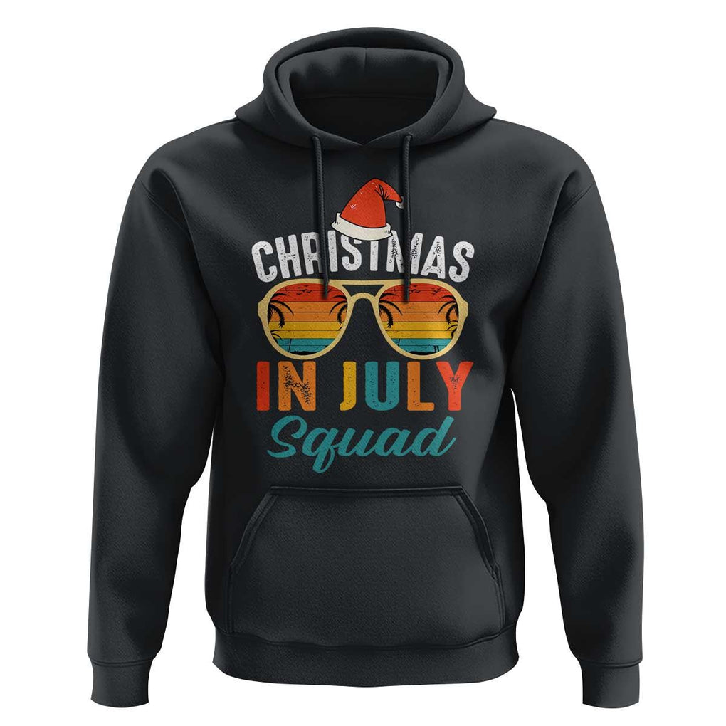 Funny Christmas In July Squad Hoodie Summer Xmas Beach Sunglasses TS11 Black Print Your Wear