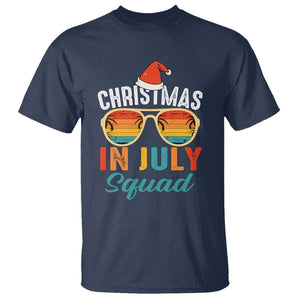 Funny Christmas In July Squad T Shirt Summer Xmas Beach Sunglasses TS11 Navy Print Your Wear