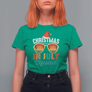 Funny Christmas In July Squad T Shirt For Women Summer Xmas Beach Sunglasses TS11 Irish Green Print Your Wear