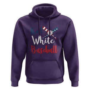 Funny Red White Baseball Hoodie 4th Of July Bat Ball American Flag TS11 Purple Print Your Wear