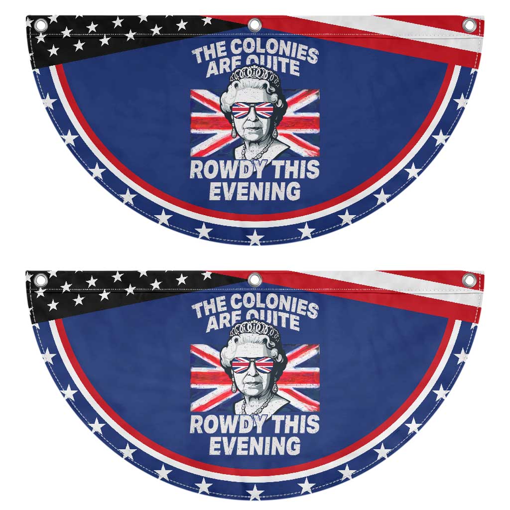 Funny The Colonies Are Quite Rowdy This Evening Patriotic Fan Flag Queen 4th Of July TS11 2pcs pack Classic Navy Print Your Wear