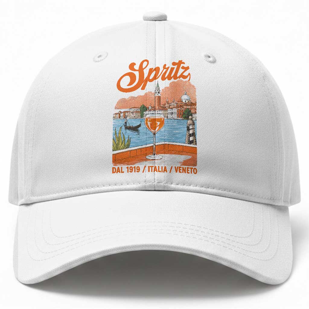 Spritz Veneto Baseball Cap Italia Vintage Orange Wine Cocktail Dal 1919 TS11 Print Your Wear