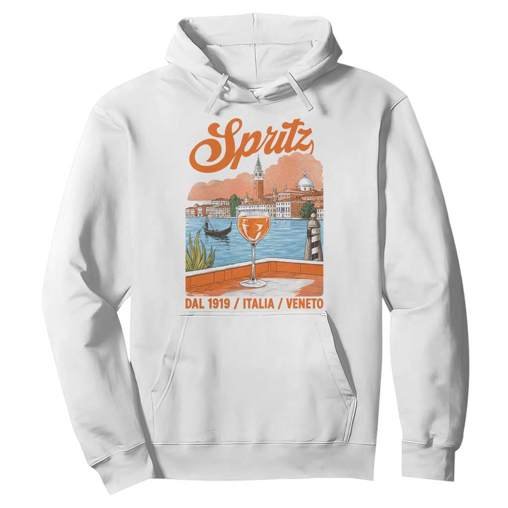 Spritz Veneto Hoodie Italia Vintage Orange Wine Cocktail Dal 1919 TS11 White Print Your Wear