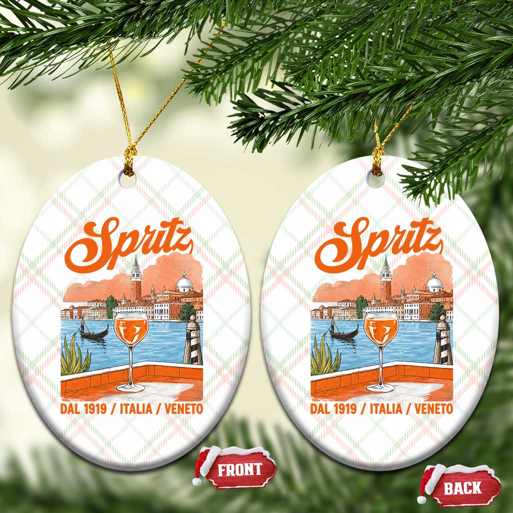 Spritz Veneto Ceramic Ornament Italia Vintage Orange Wine Cocktail Dal 1919 TS11 Print Your Wear