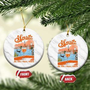 Spritz Veneto Ceramic Ornament Italia Vintage Orange Wine Cocktail Dal 1919 TS11 1pc White Marble Print Your Wear