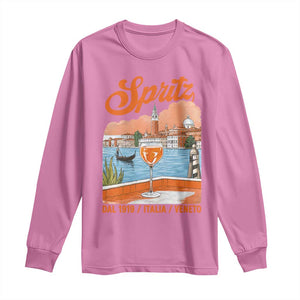 Spritz Veneto Long Sleeve Shirt Italia Vintage Orange Wine Cocktail Dal 1919 TS11 Azalea Print Your Wear