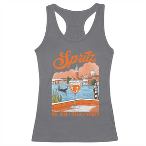 Spritz Veneto Racerback Tank Top Italia Vintage Orange Wine Cocktail Dal 1919 TS11 Charcoal Print Your Wear