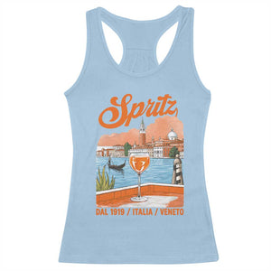 Spritz Veneto Racerback Tank Top Italia Vintage Orange Wine Cocktail Dal 1919 TS11 Light Blue Print Your Wear