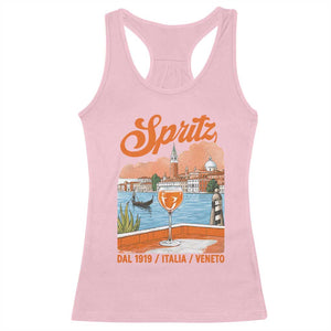 Spritz Veneto Racerback Tank Top Italia Vintage Orange Wine Cocktail Dal 1919 TS11 Light Pink Print Your Wear