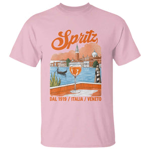 Spritz Veneto T Shirt Italia Vintage Orange Wine Cocktail Dal 1919 TS11 Light Pink Print Your Wear