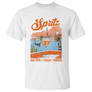 Spritz Veneto T Shirt Italia Vintage Orange Wine Cocktail Dal 1919 TS11 White Print Your Wear