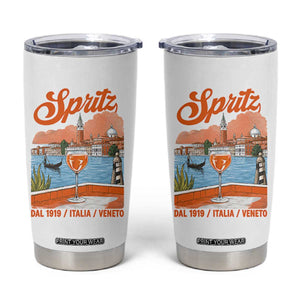 Spritz Veneto Tumbler Cup Italia Vintage Orange Wine Cocktail Dal 1919 TS11 White Print Your Wear