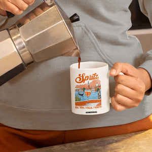Spritz Veneto Coffee Mug Italia Vintage Orange Wine Cocktail Dal 1919 TS11 Print Your Wear