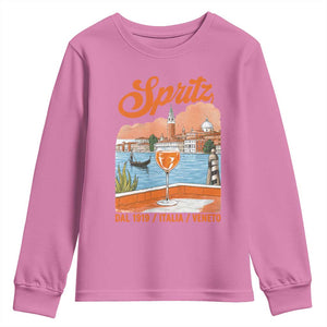 Spritz Veneto Youth Sweatshirt Italia Vintage Orange Wine Cocktail Dal 1919 TS11 Azalea Print Your Wear