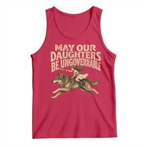 May Our Daughters Be Ungovernable Feminist Girl Tank Top TS11 Red Print Your Wear