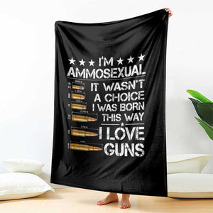 I'm Ammosexual It Wasn't A Choice 2nd Amendment Gun Lovers Throw Blanket TS11 Print Your Wear