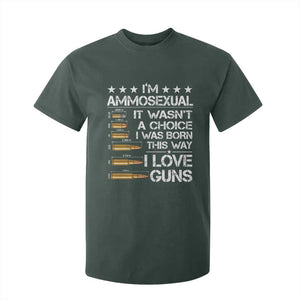 I'm Ammosexual It Wasn't A Choice 2nd Amendment Gun Lovers T Shirt For Kid TS11 Dark Forest Green Print Your Wear
