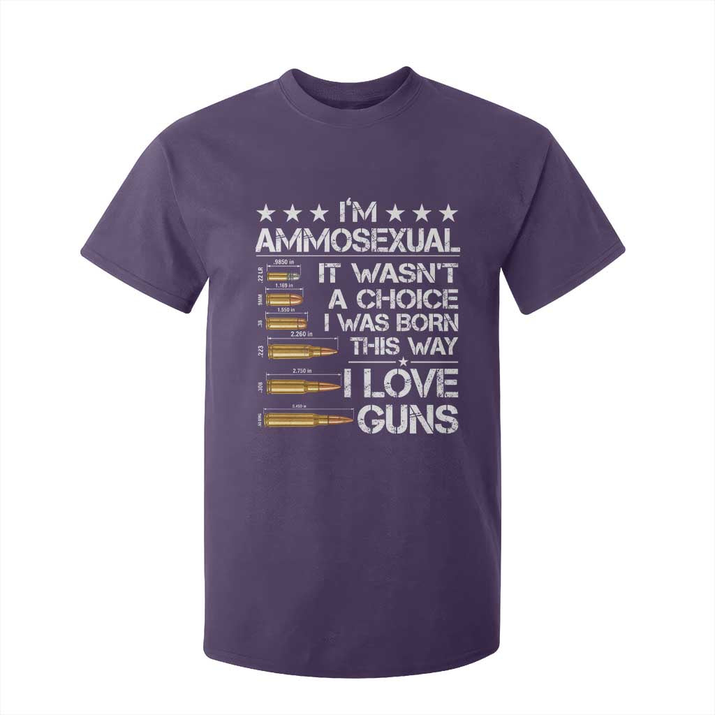 I'm Ammosexual It Wasn't A Choice 2nd Amendment Gun Lovers T Shirt For Kid TS11 Purple Print Your Wear
