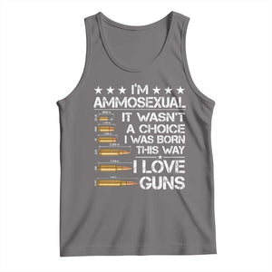I'm Ammosexual It Wasn't A Choice 2nd Amendment Gun Lovers Tank Top TS11 Deep Heather Print Your Wear