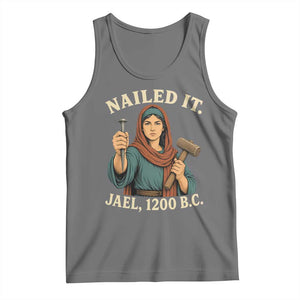 Nailed It Jael 1200 BC Tank Top Funny Biblical Feminist Religious TS11 Black Heather Print Your Wear