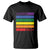 Harris Walz LGBT T Shirt Presidential Election 2024 Rainbow Flag TS11 Black Print Your Wear