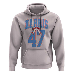 Harris 47 Hoodie 47th President USA America Bow Coquette Aesthetic TS11 Ice Gray Print Your Wear