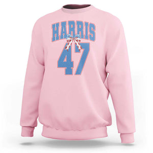 Harris 47 Sweatshirt 47th President USA America Bow Coquette Aesthetic TS11 Light Pink Print Your Wear