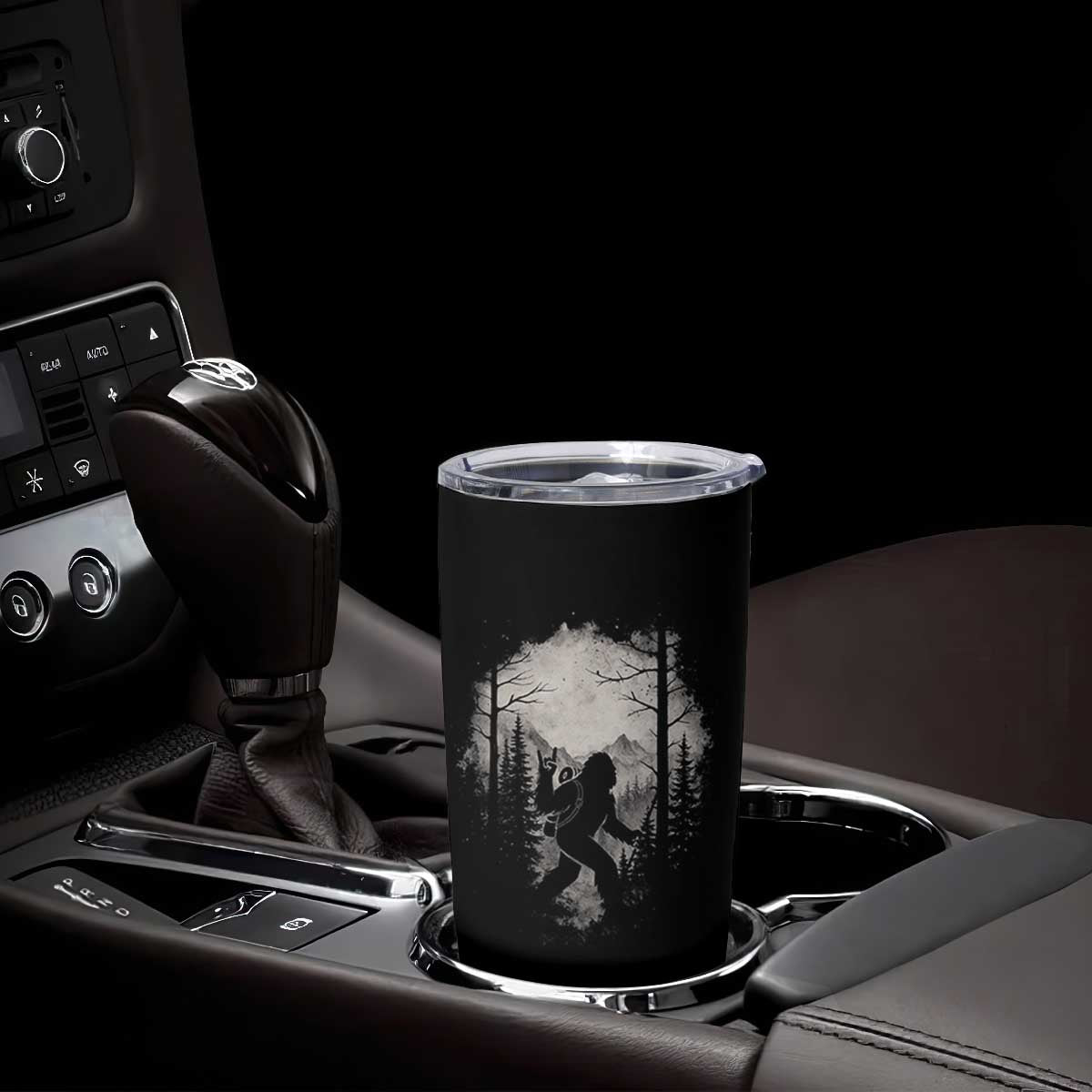 Funny Bigfoot Hiking Night Stroll Mountain Forest Tumbler Cup TS11 Print Your Wear