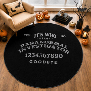 Ouija Board Spirit Board Round Rug Its Who I Am Occult Gothic Halloween Pagan