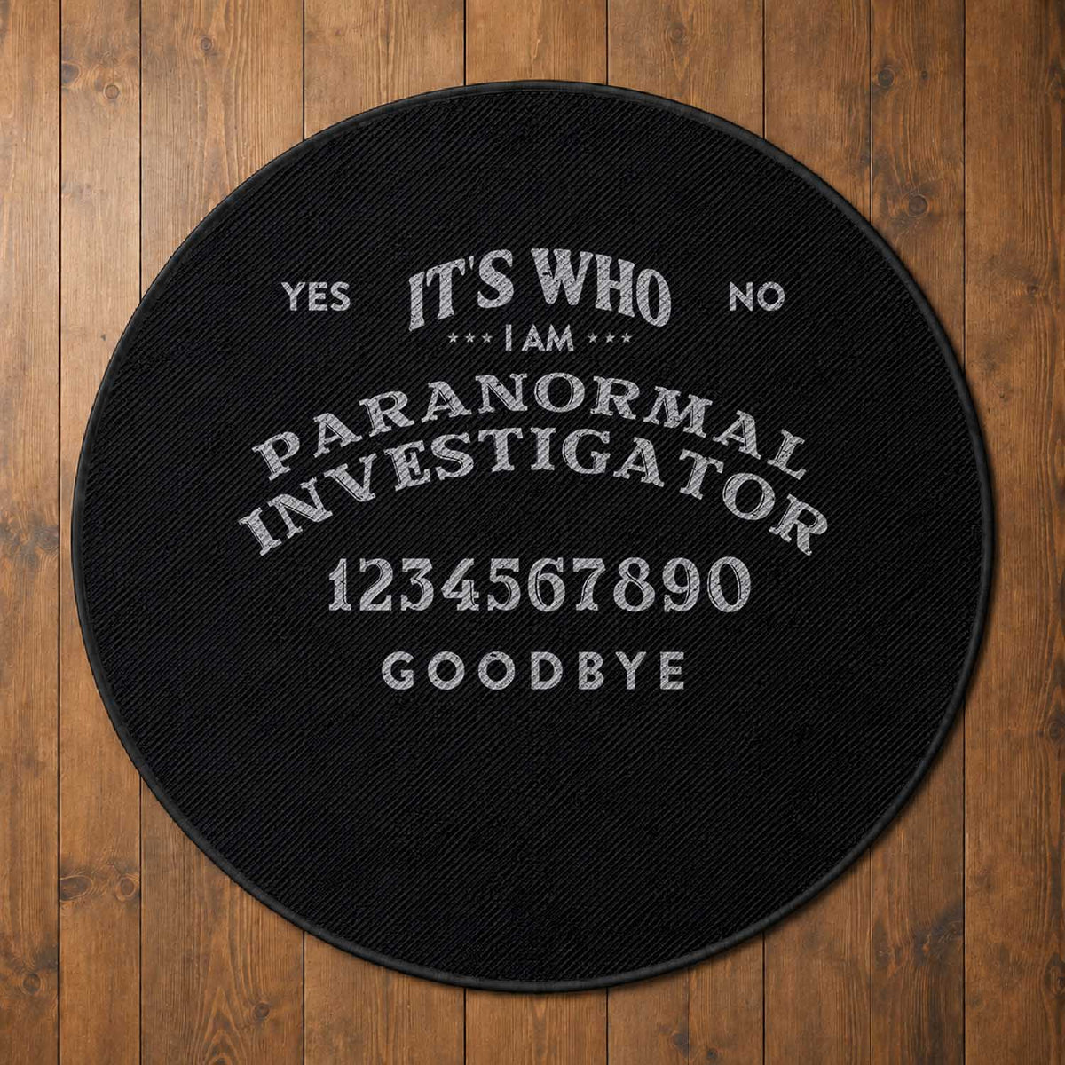 Ouija Board Spirit Board Round Rug Its Who I Am Occult Gothic Halloween Pagan