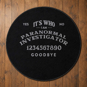 Ouija Board Spirit Board Round Rug Its Who I Am Occult Gothic Halloween Pagan