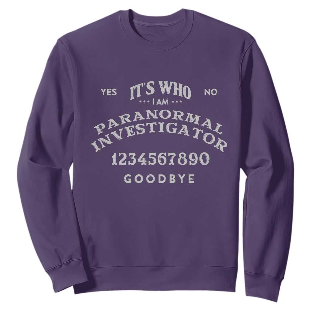 Ouija Board Spirit Board Sweatshirt Its Who I Am Occult Gothic Halloween Pagan TS11 Purple Print Your Wear