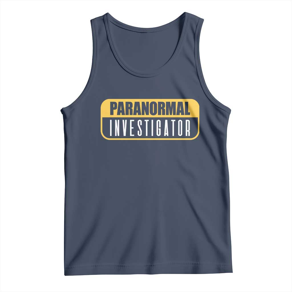 Paranormal Investigator Ghost Hunting Tank Top EVP Halloween Ghost Researchers TS11 Navy Print Your Wear