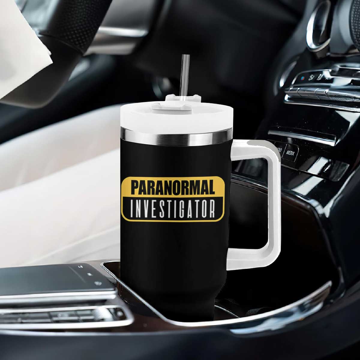 Paranormal Investigator Ghost Hunting Tumbler With Handle EVP Halloween Ghost Researchers TS11 Print Your Wear