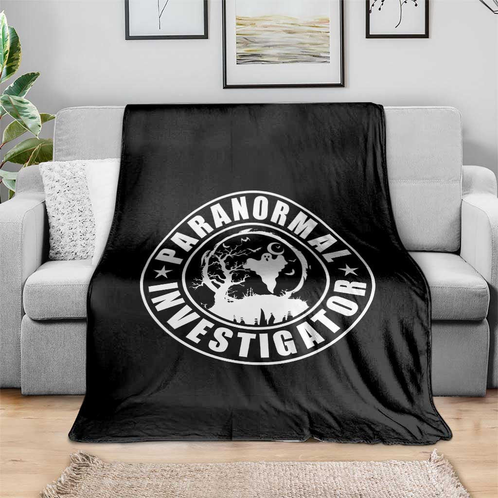 Paranormal Investigator Ghost Hunting Throw Blanket EVP Halloween TS11 Print Your Wear