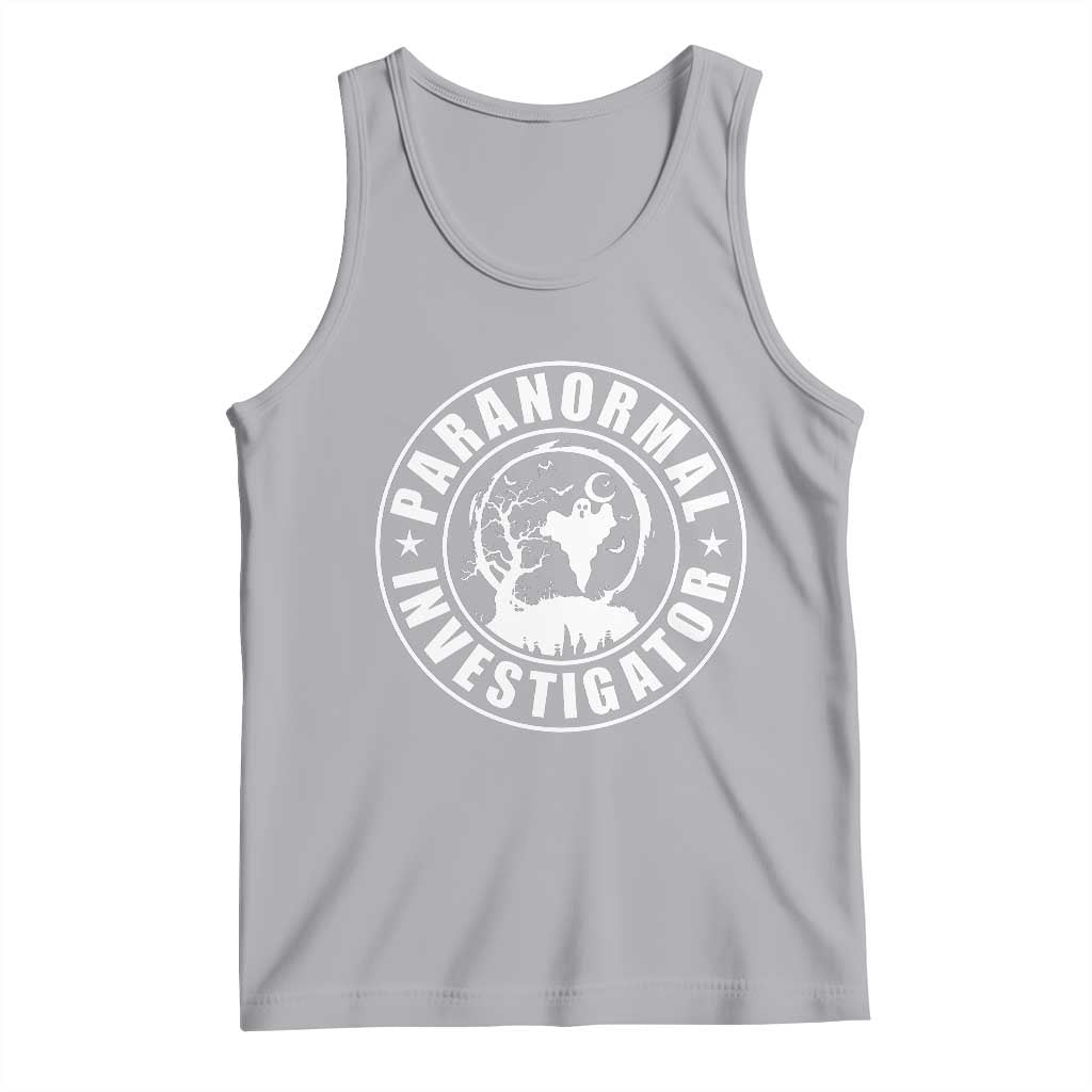 Paranormal Investigator Ghost Hunting Tank Top EVP Halloween TS11 Athletic Heather Print Your Wear