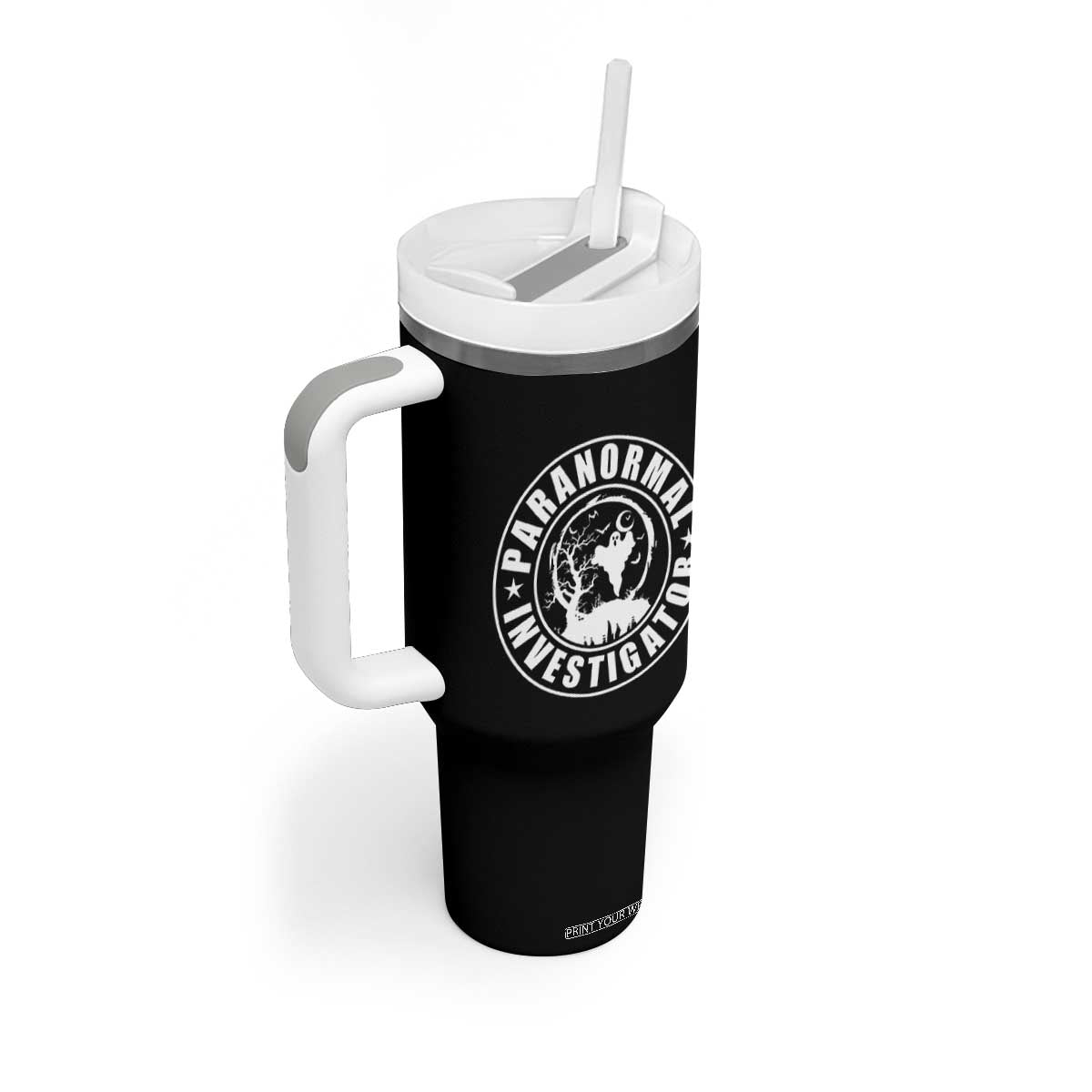 Paranormal Investigator Ghost Hunting Tumbler With Handle EVP Halloween TS11 Print Your Wear