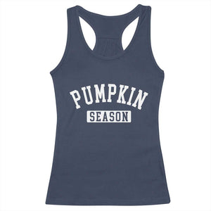 Pumpkin Season Racerback Tank Top Fall Harvest Season Thanksgiving TS11 Navy Print Your Wear