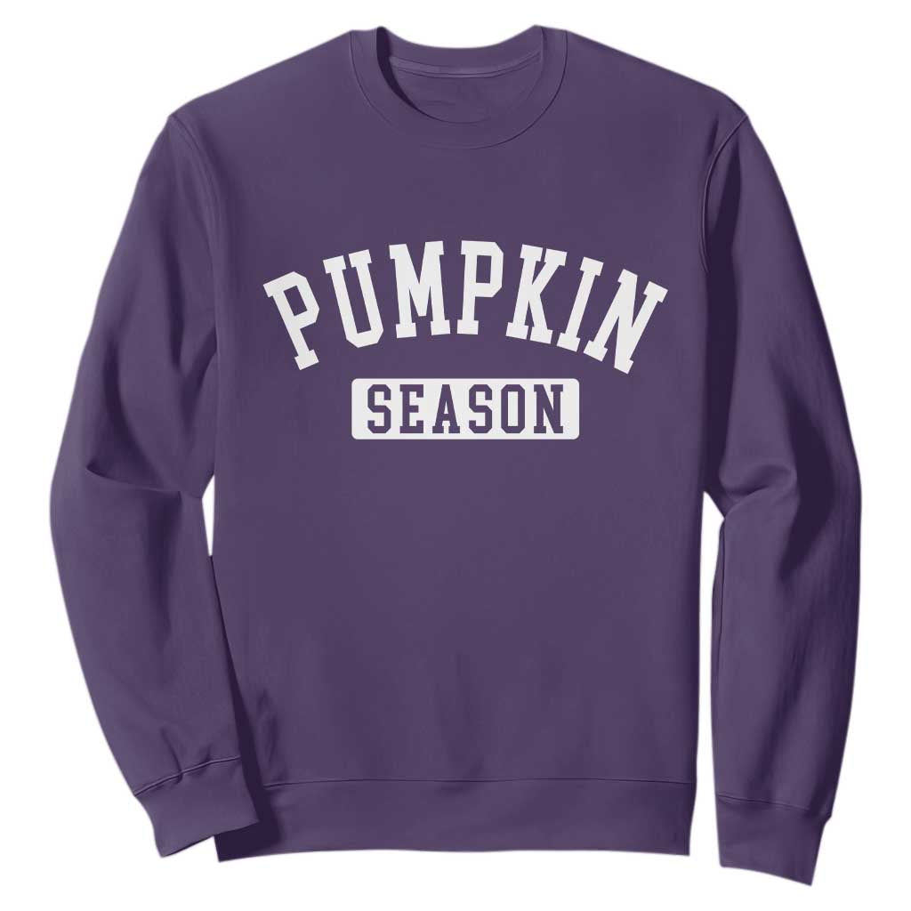 Pumpkin Season Sweatshirt Fall Harvest Season Thanksgiving TS11 Purple Print Your Wear