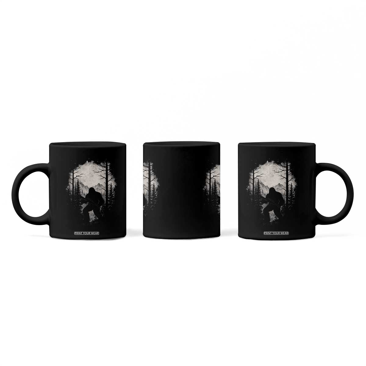Funny Bigfoot Hunting Coffee Mug Sasquatch Wildlife Hunter Forest TS11 Print Your Wear