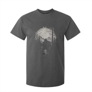 Funny Bigfoot Hunting T Shirt For Kid Sasquatch Wildlife Hunter Forest TS11 Dark Heather Print Your Wear