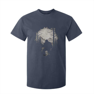 Funny Bigfoot Hunting T Shirt For Kid Sasquatch Wildlife Hunter Forest TS11 Navy Print Your Wear