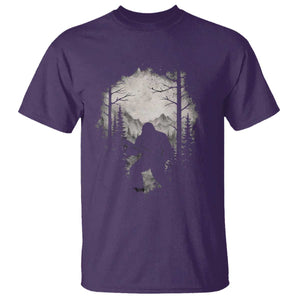 Funny Bigfoot Hunting T Shirt Sasquatch Wildlife Hunter Forest TS11 Purple Print Your Wear