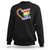 Kamala Walz Supporter Sweatshirt Harris Walz For The People Rainbow LGBT Flag Heart TS11 Black Print Your Wear